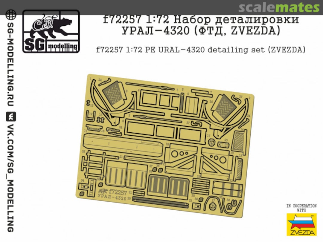 Boxart Ural-4320 detailing set f72257 SG-MODELLING