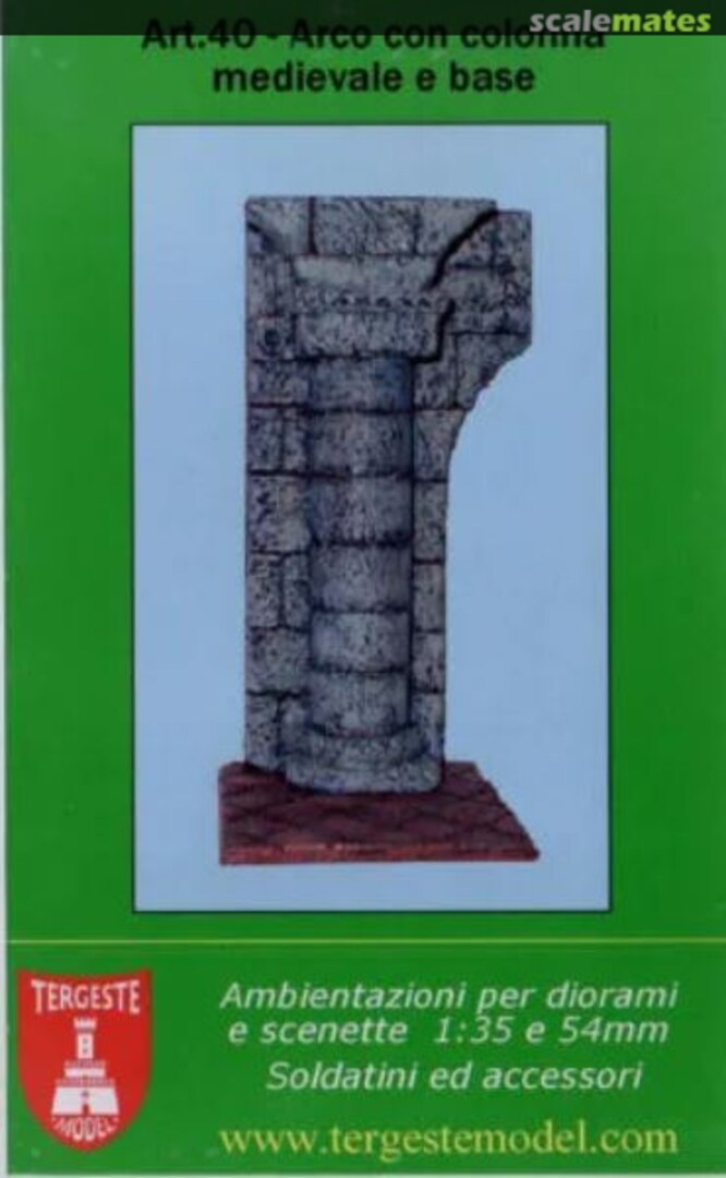 Boxart Arco con colonna medievale e base Art.40 TERGESTE MODEL