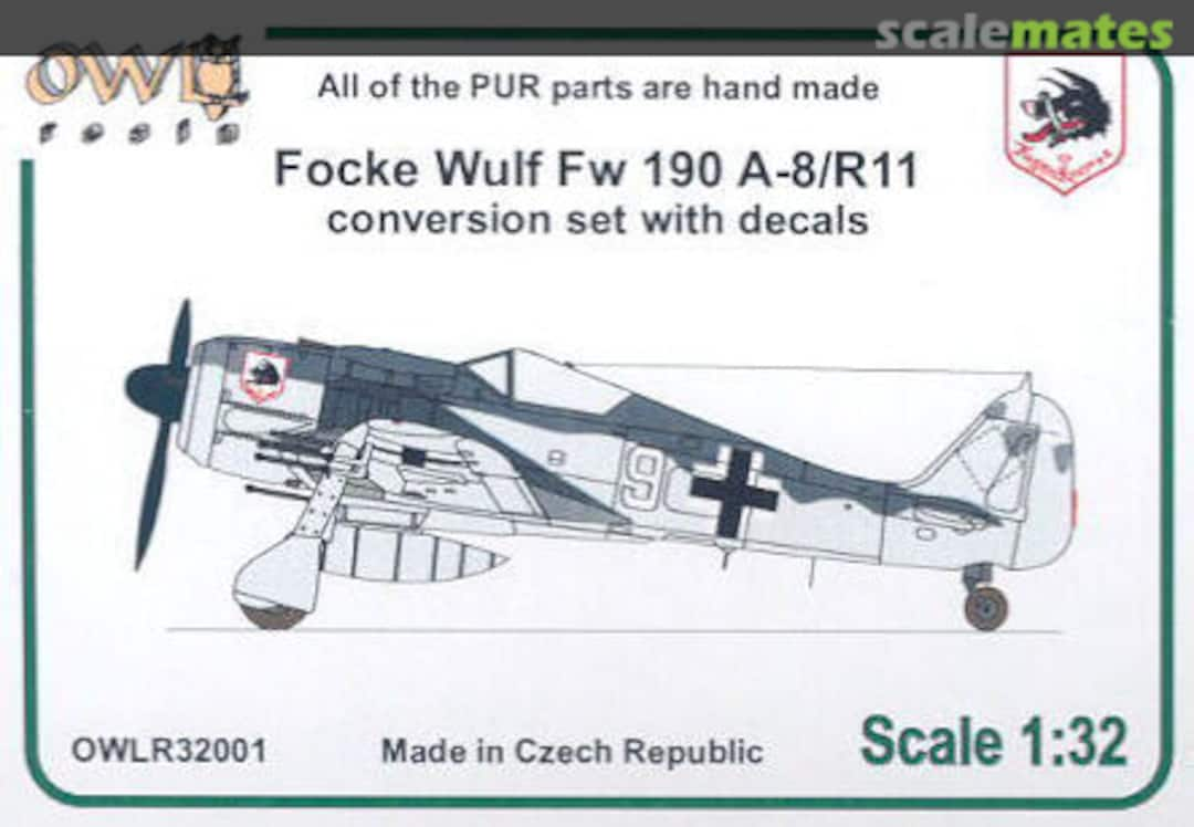 Boxart Focke Wulf Fw 190 A-8/R11 conversion set with decals R32001 OWL