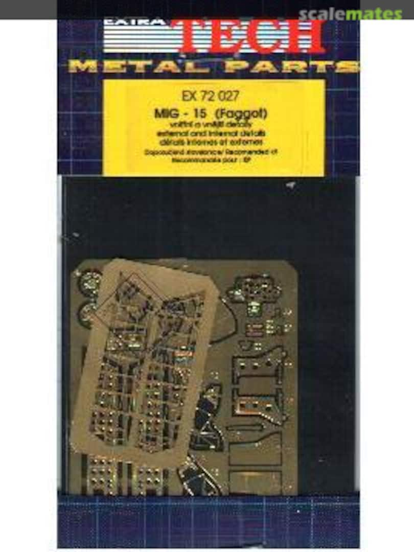 Boxart MiG-15 Fagot EX 72027 Extratech