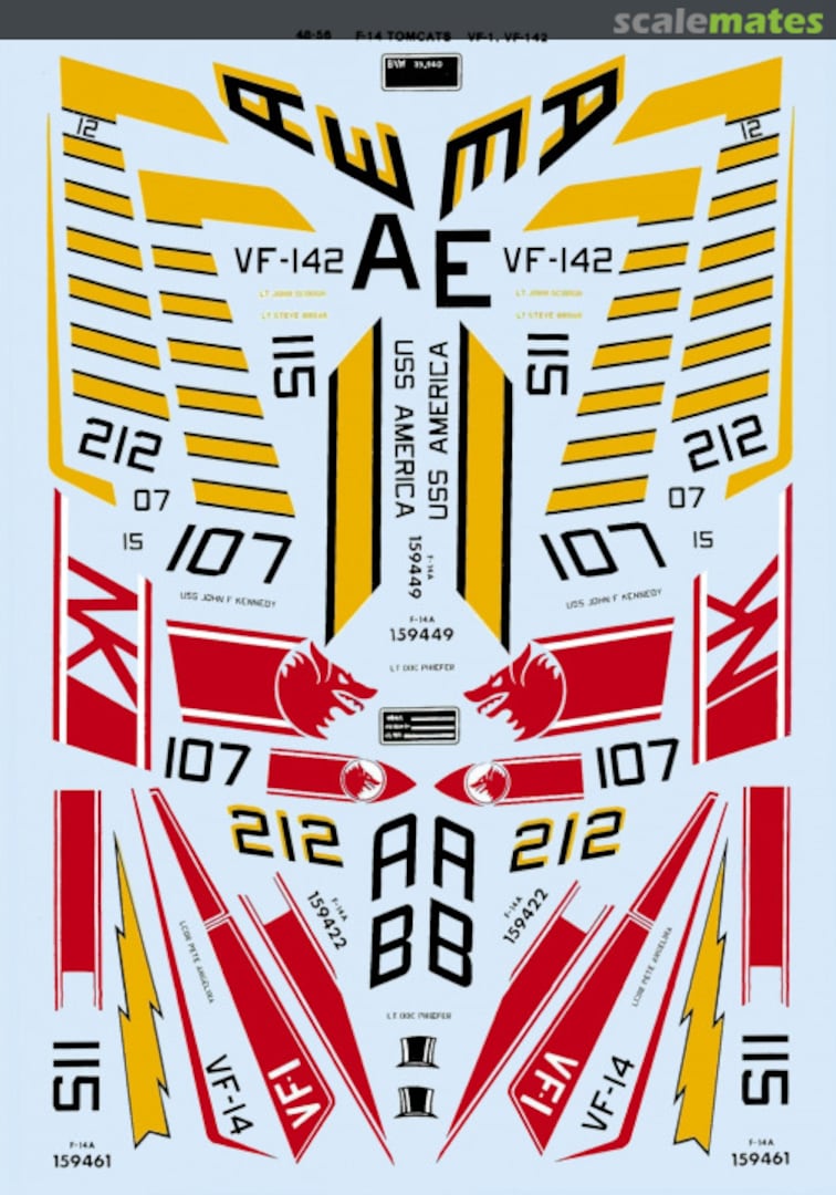 Boxart F-14 Tomcats #1 48-0056 Microscale