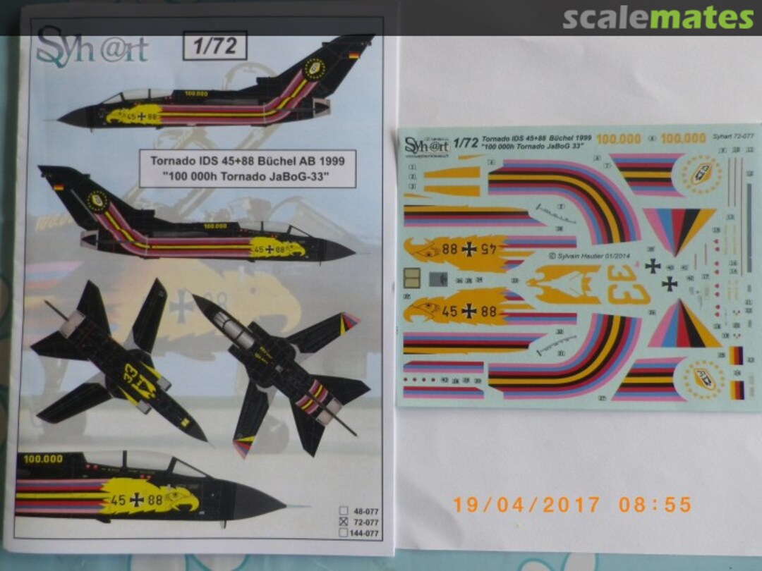 Boxart Tornado IDS Sonderanstrich 100.000 Flugstunden JaboG 33 72-077 Syhart