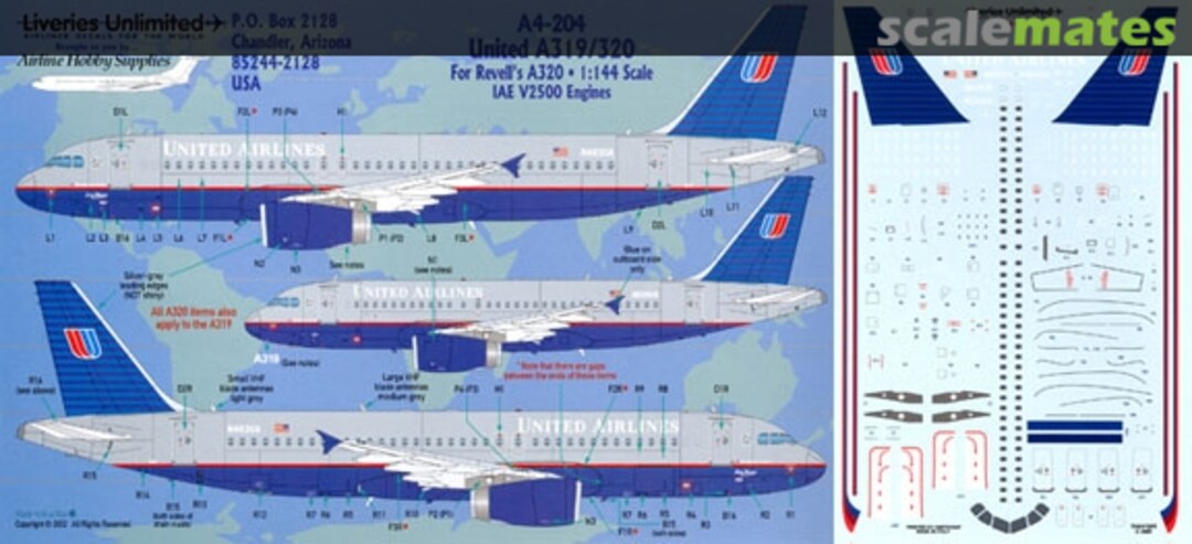 Boxart Airbus A319-131, A320-232 A4-204 Liveries Unlimited/Airway Graphics