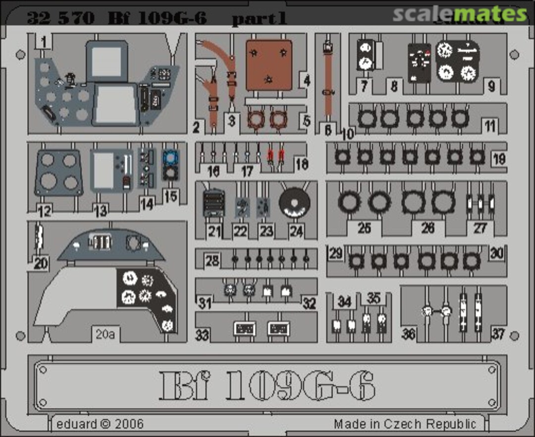 Boxart Bf 109 G-6 interior, part 1 32570 Eduard