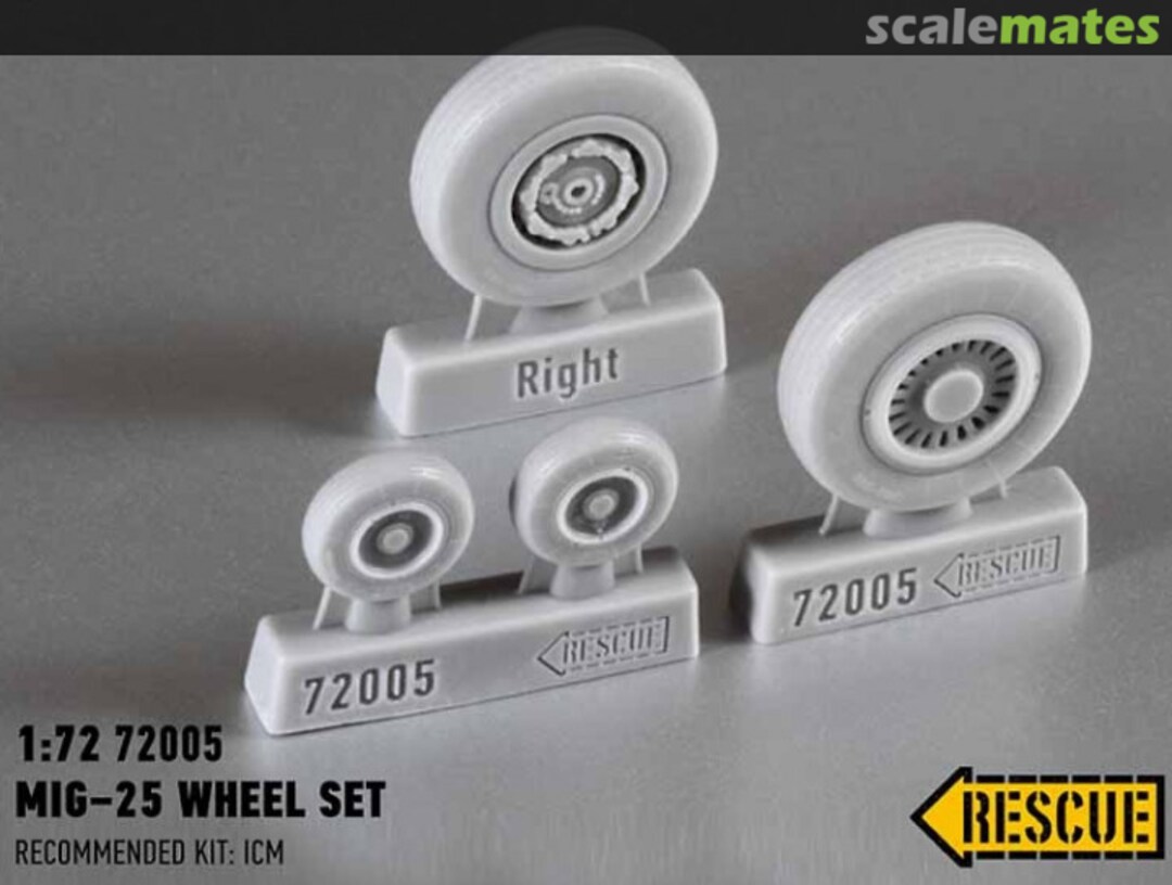 Boxart MiG-25 wheel set 72005 Rescue Models