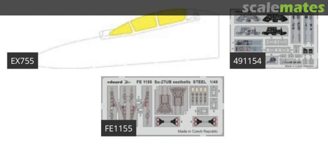 Contents Su-27UB BIG49286 Eduard