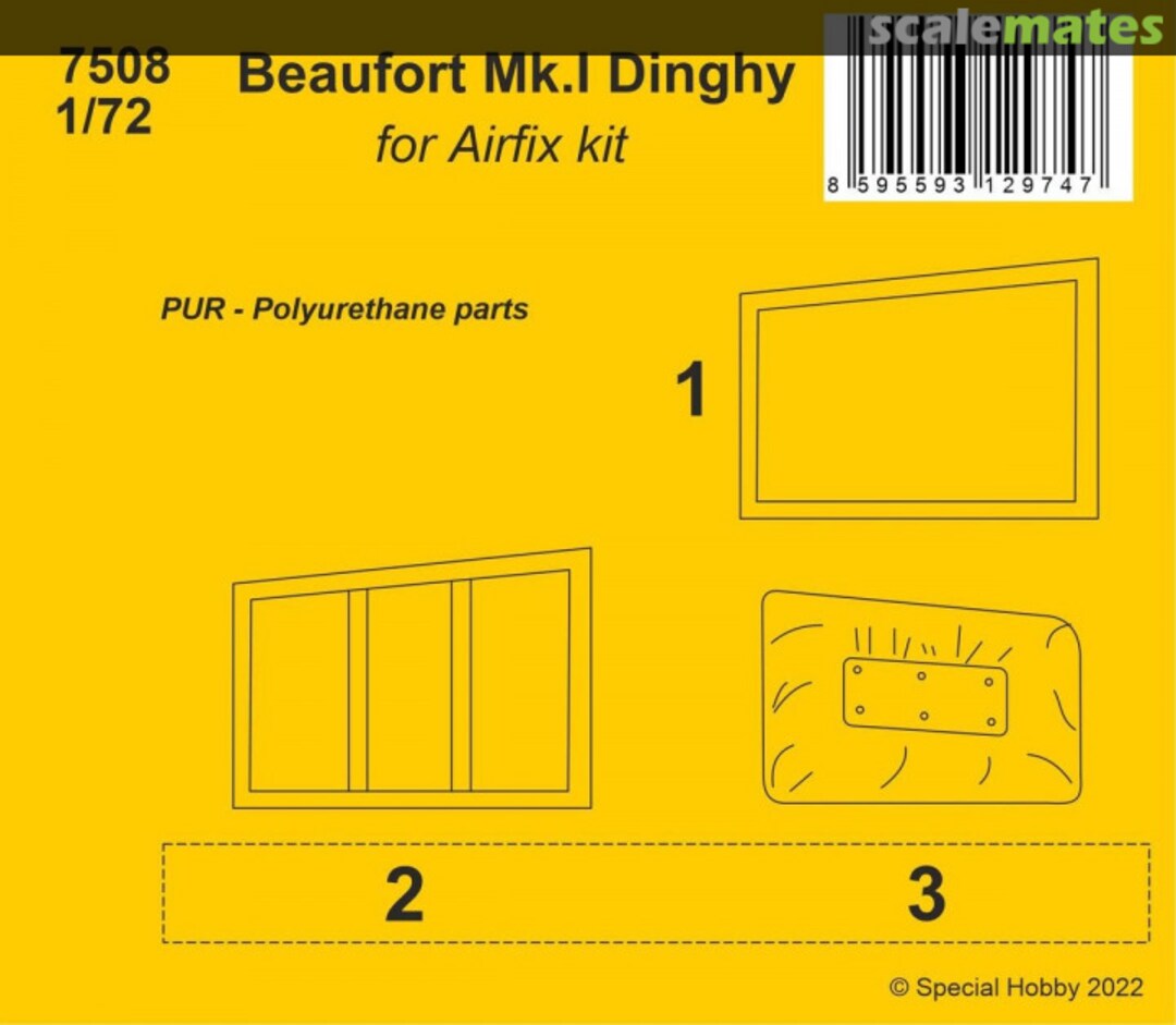 Boxart Beaufort Mk.I Dinghy 7508 CMK