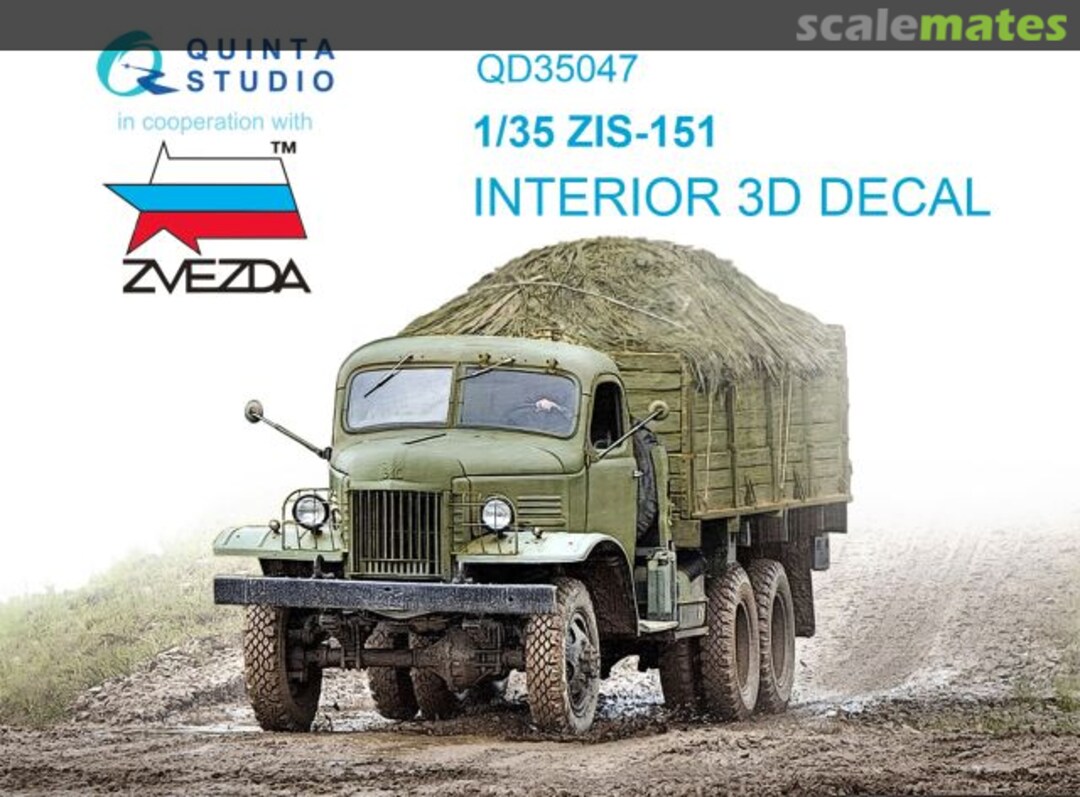 Boxart ZiS-151 interior 3D decals QD35047 Quinta Studio