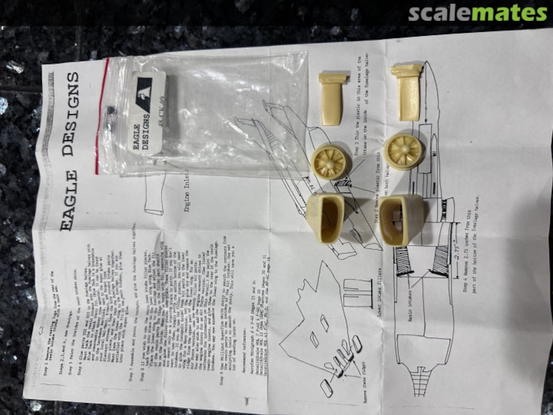 Boxart F-4 Phantom intakes 48-CK-09 Eagle Design