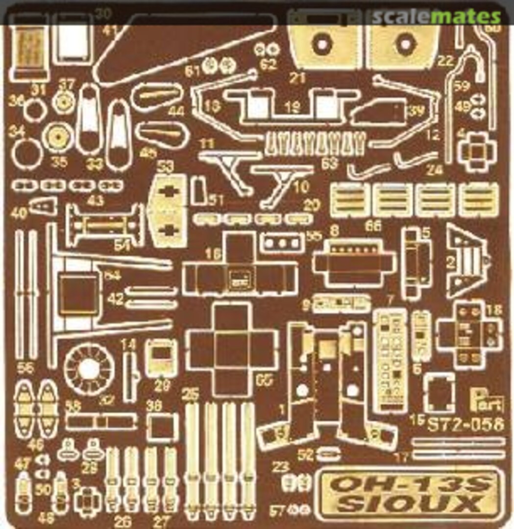 Boxart OH-13S Sioux S72-058 Part