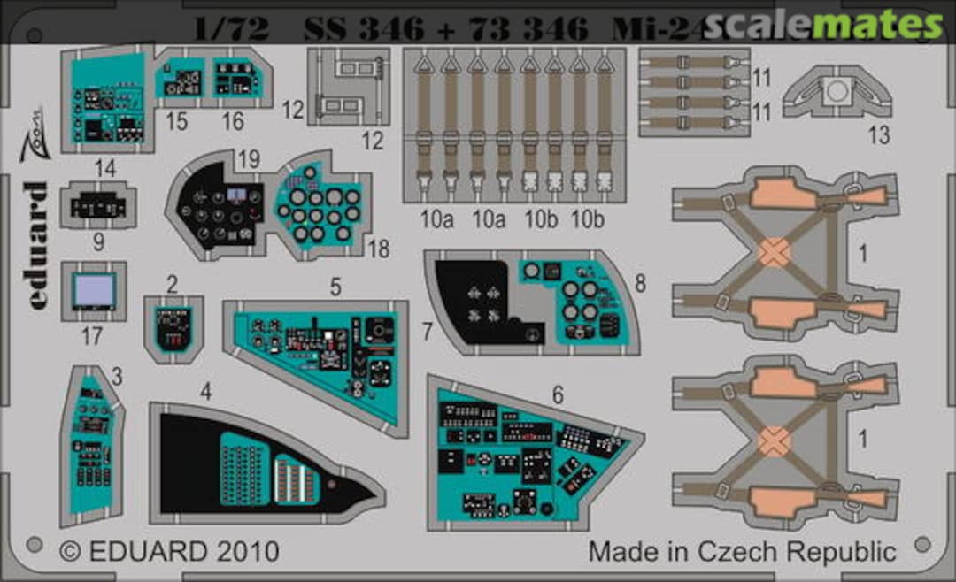 Boxart Mi-24V Hind interior S.A. SS346 Eduard