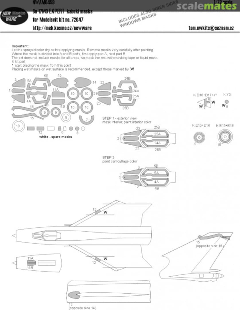 Boxart Su-17M3 - EXPERT kabuki masks NWAM0459 New Ware