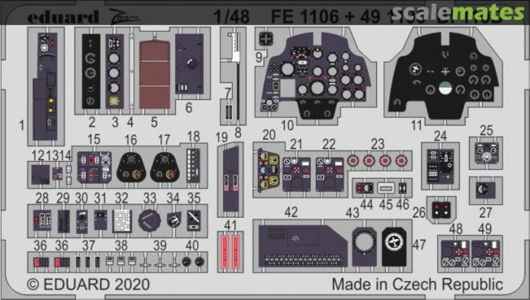 Boxart Bf 110D interior 491106 Eduard