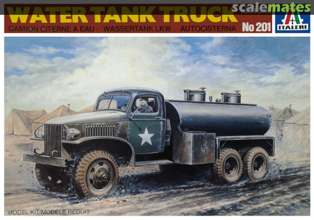 Boxart Water Tank Truck 201 Italeri