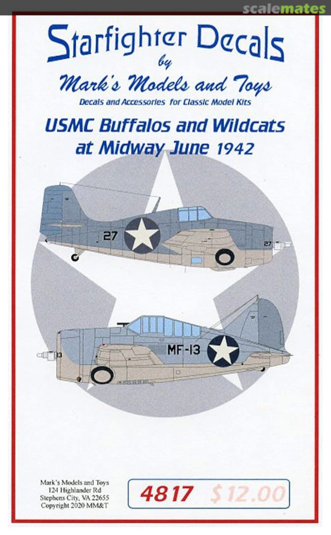 Boxart USMC Buffalos and Wildcats 4817 Starfighter Decals