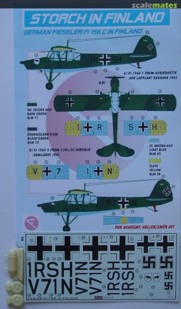 Boxart German Fieseler Fi 156C DEC72160 Kora Models