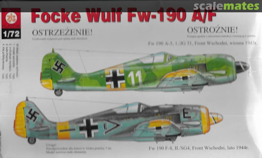 Contents Focke-Wulf Fw 190 A-5/F-8 S-013 ZTS Plastyk