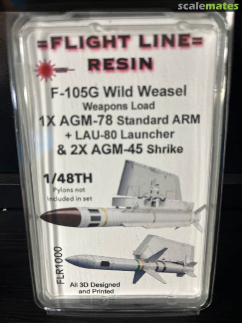 Boxart F-105G Wild Weasel - Weapons Load FLR1000 Flight Line Resin