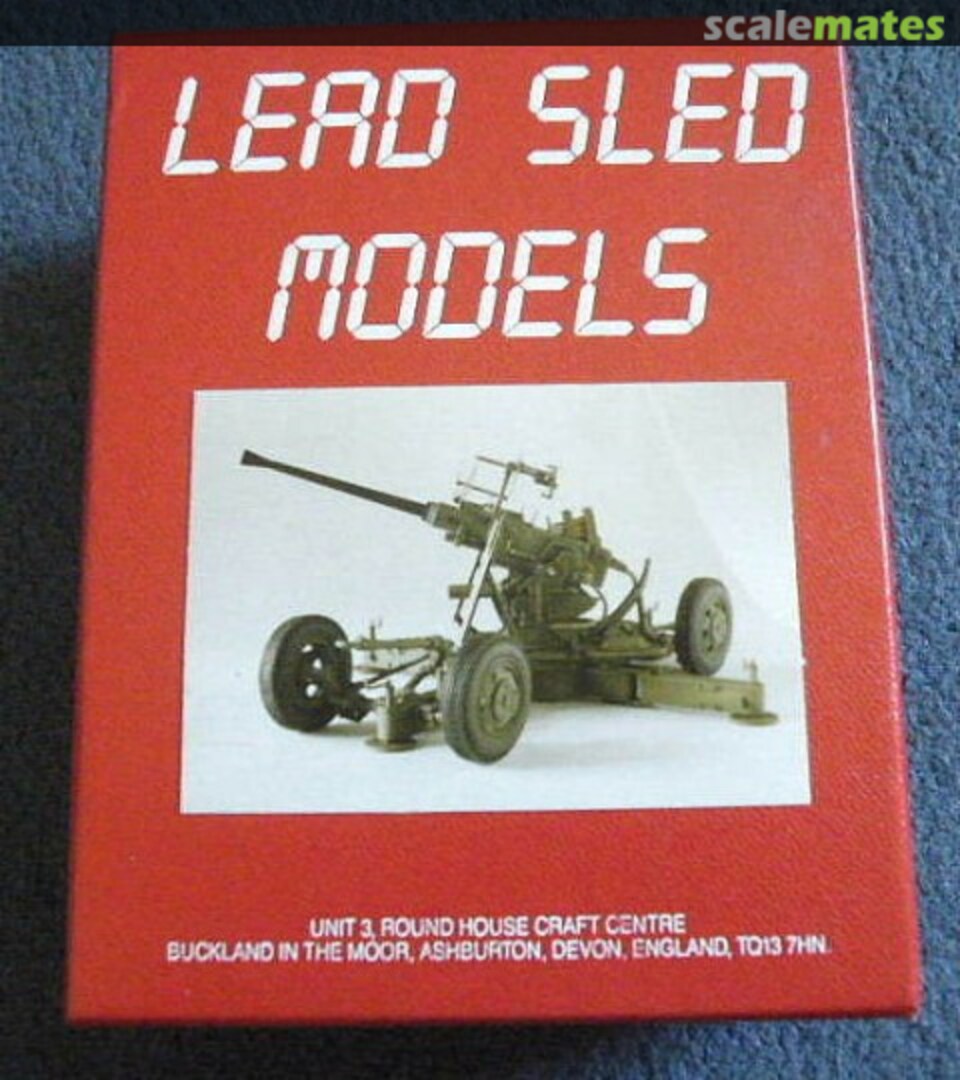 Boxart Bofors 40mm AA Mobile Artillery LS3501 Lead Sled Models