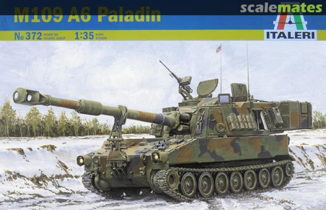 Boxart M109 A6 Paladin 372 Italeri