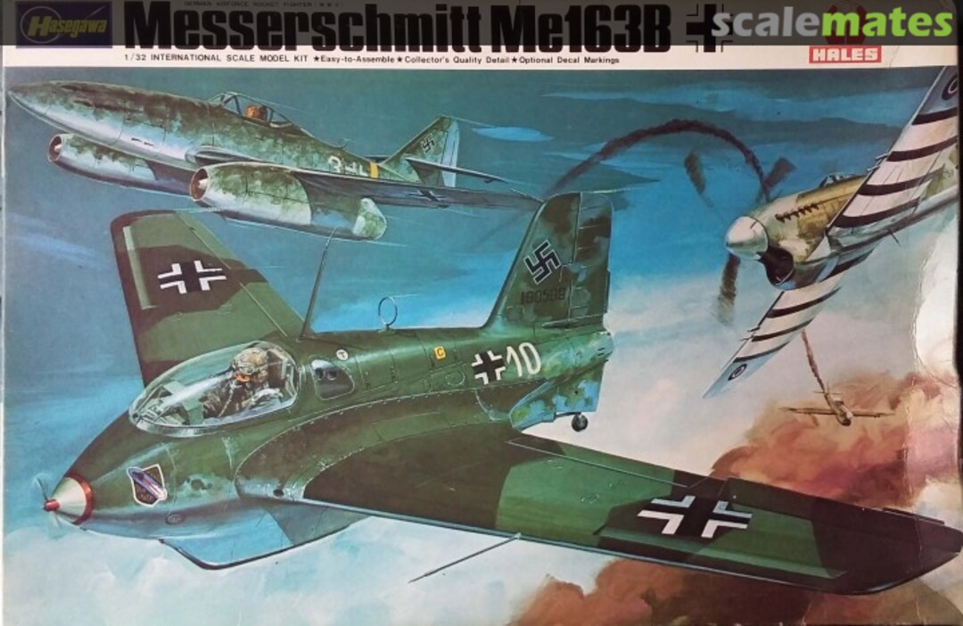 Boxart Messerschmitt Me163B JS-087 Hasegawa/Hales