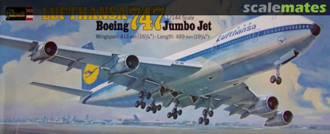 Boxart Boeing 747 Jumbo Jet H-176 Revell