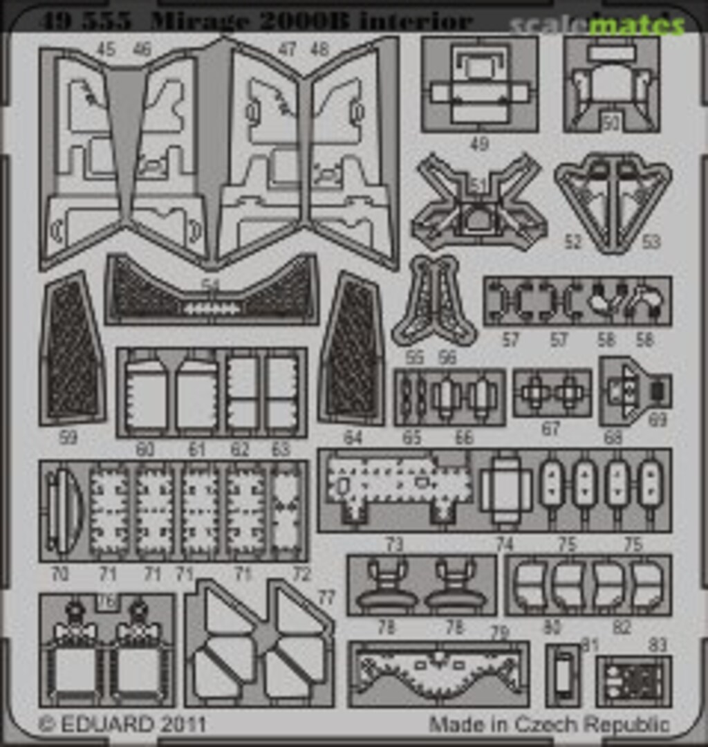 Boxart Mirage 2000B interior S.A. 49555 Eduard