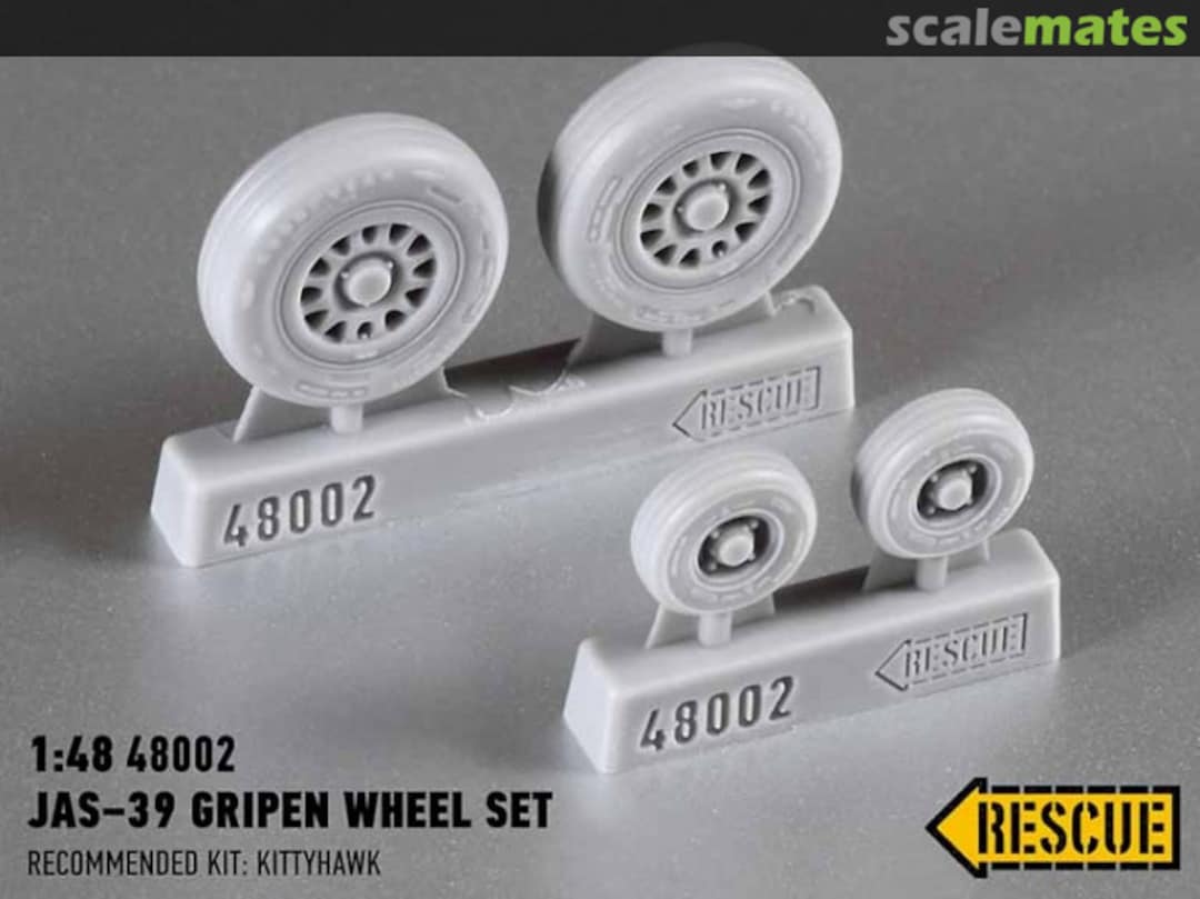 Boxart JAS-39 Gripen wheel set 48002 Rescue Models