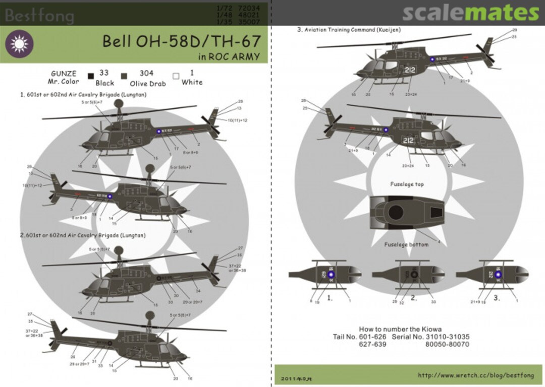 Boxart Bell OH-58D/TH-67 72034 Bestfong