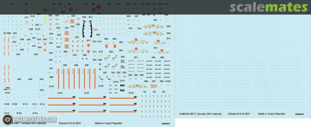 Boxart Tornado GR.4 stencils D48078 Eduard