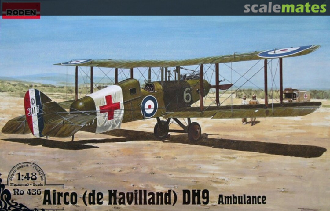 Boxart Airco (de Havilland) DH9 Ambulance 436 Roden