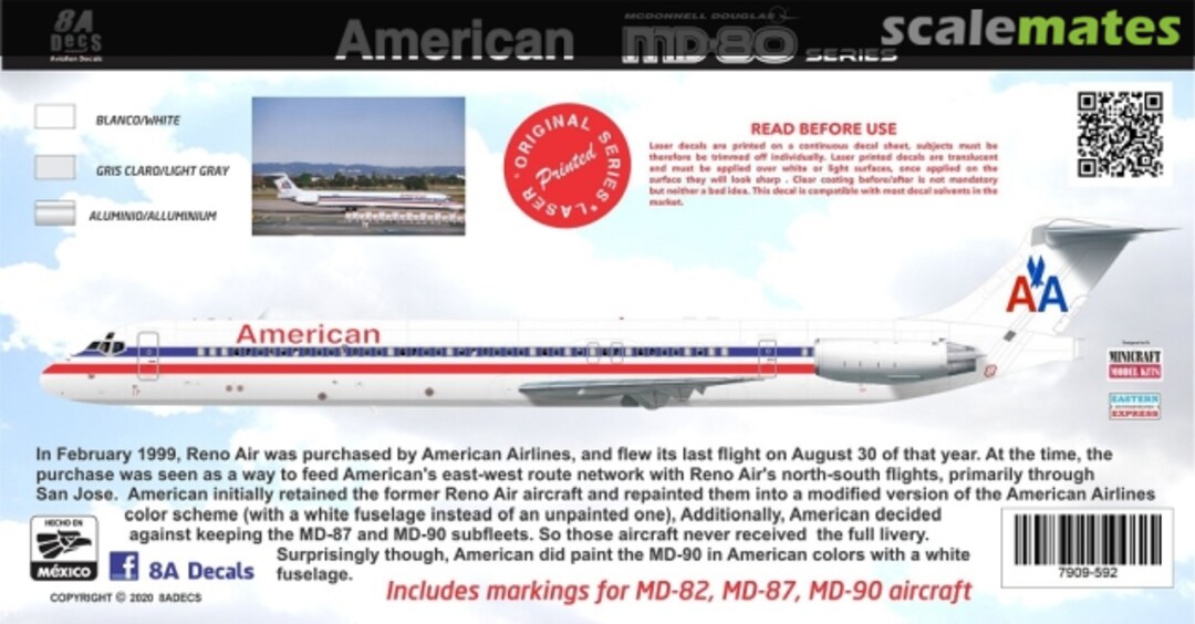 Boxart American (Renoair) MD 80 Series 7909-592-144 8aDecs