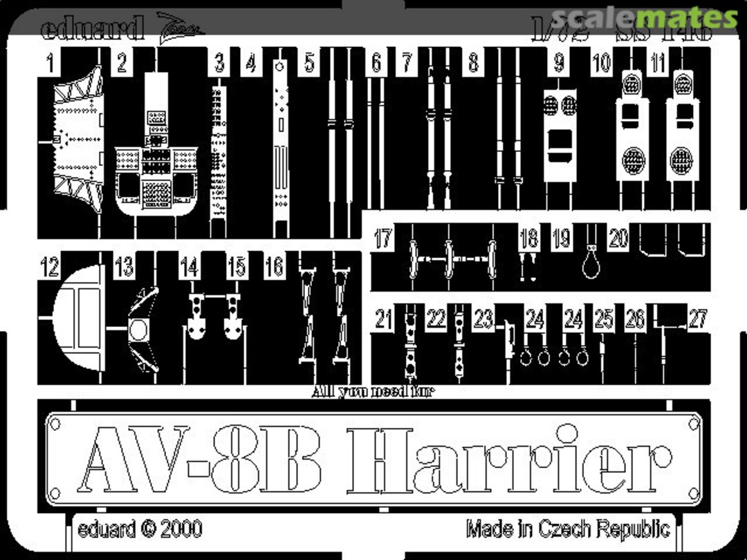 Boxart AV-8B Harrier SS146 Eduard