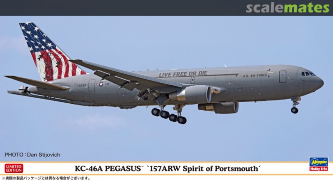 Boxart KC-46A Pegasus "157 ARW Spirit of Portsmouth" 10865 Hasegawa