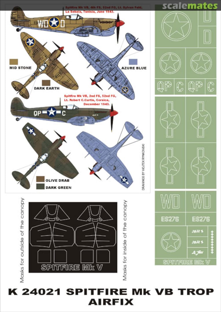 Boxart Spitfire Mk VB Trop K24021 Montex