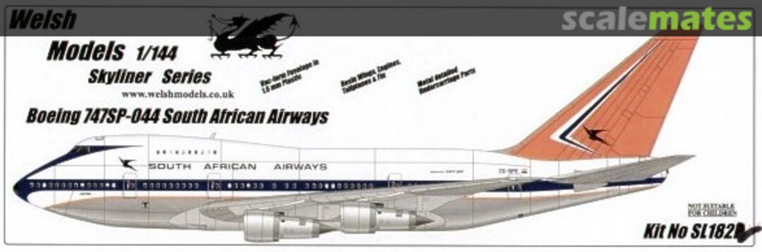 Boxart Boeing 747SP SL182 Welsh Models