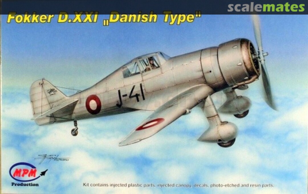 Boxart Fokker D.XXI "Danish Type" 72544 MPM Production