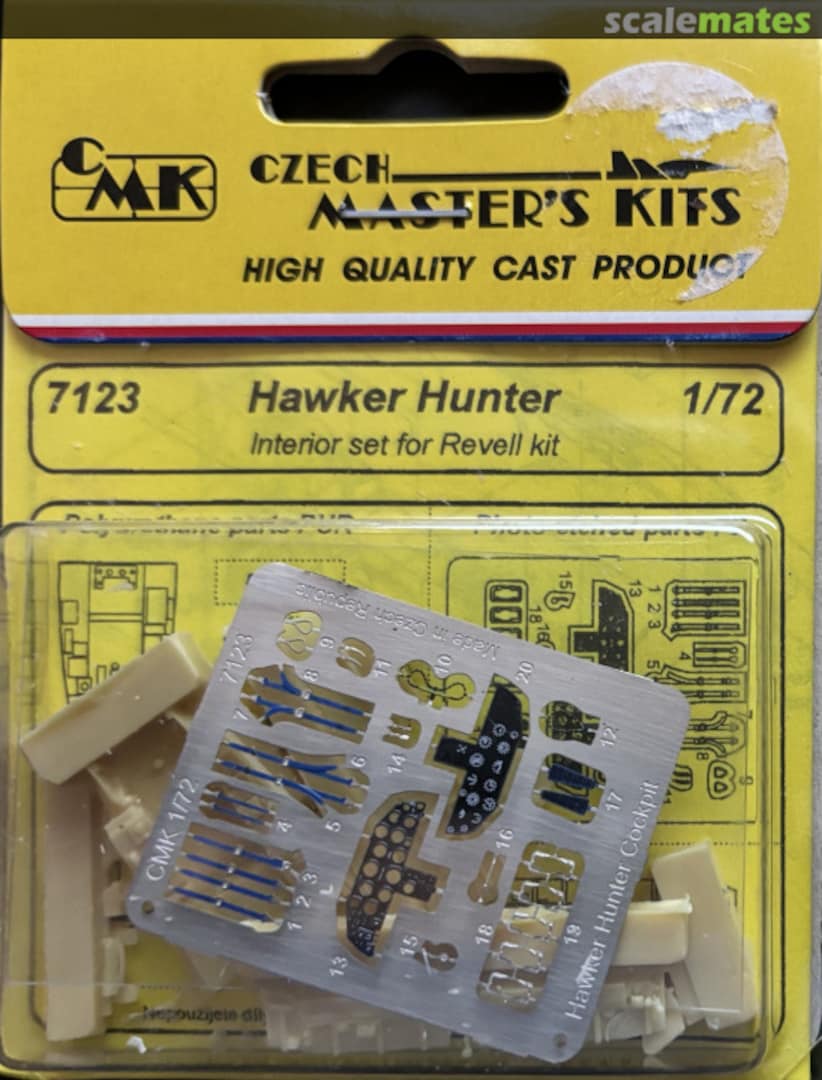 Boxart Hawker Hunter Interior set 7123 CMK