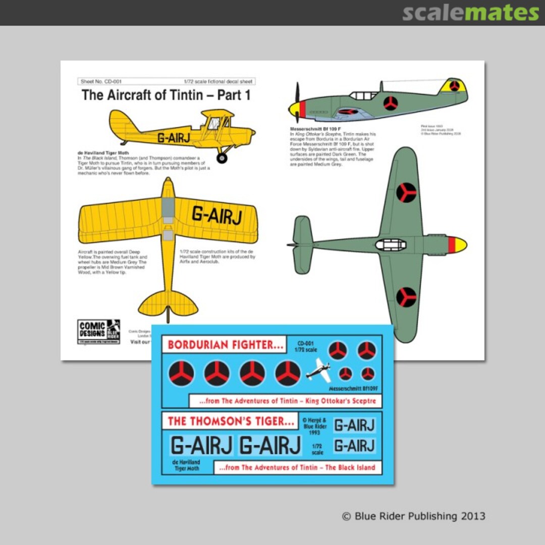 Boxart The Aircraft of Tintin - Part 1 CD-001 Blue Rider