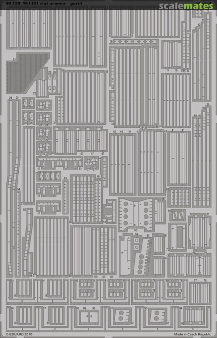 Boxart M-1131 slat armour 36129 Eduard