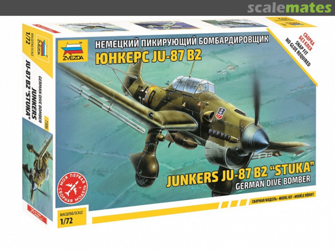 Boxart Junkers Ju-87 B2 Stuka 7306 Zvezda