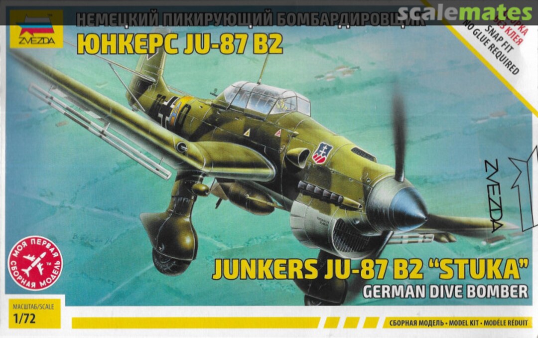 Boxart Junkers Ju-87 B2 Stuka 7306 Zvezda