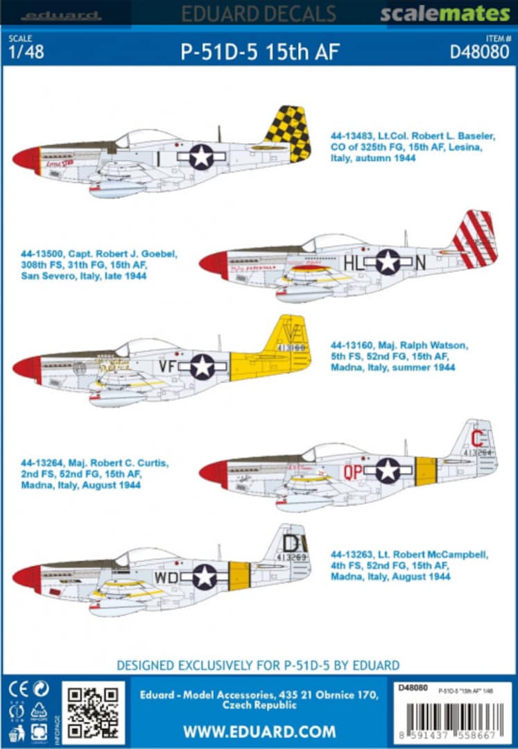 Boxart P-51D-5 "15th AF" D48080 Eduard