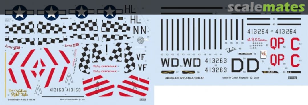 Contents P-51D-5 "15th AF" D48080 Eduard