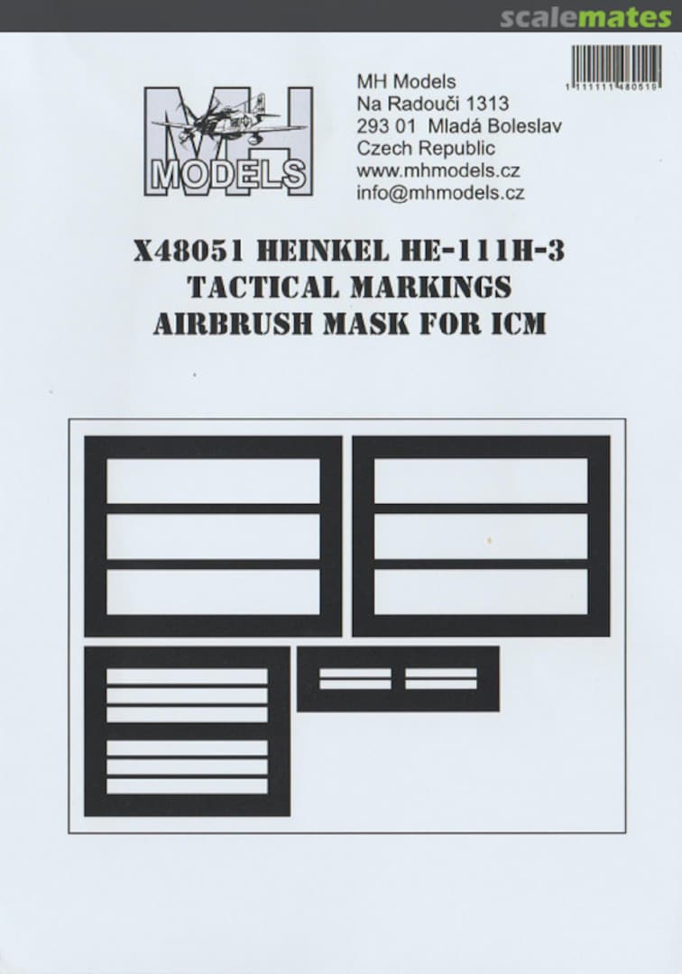 Boxart Heinkel HE-111H-3 Tactical Markings X48051 MH Models