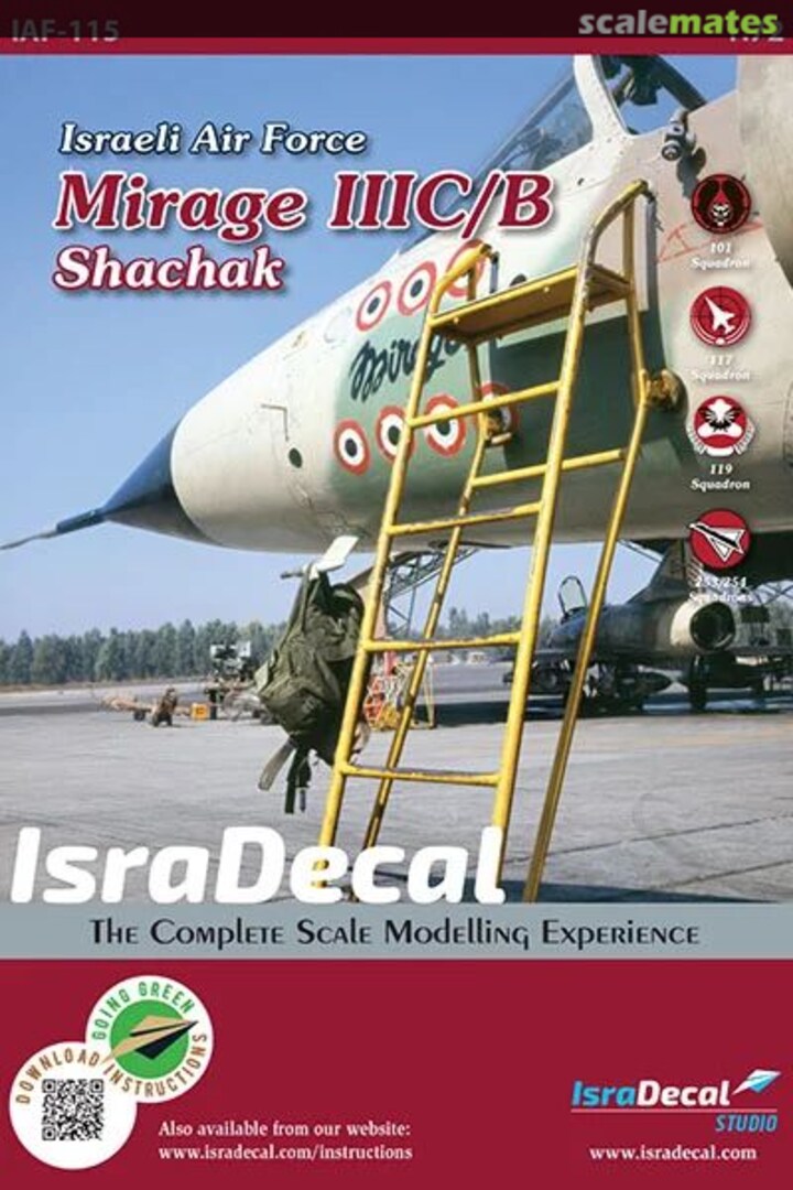 Boxart Mirage IIIC/B Shachak IAF-115 IsraDecal Studio