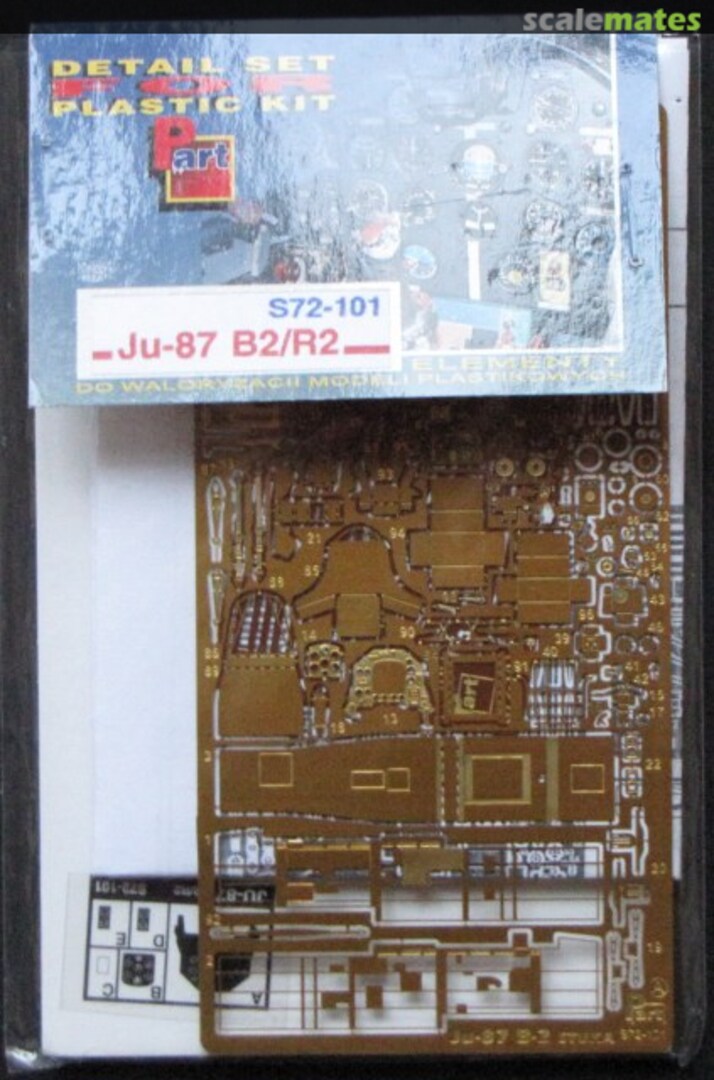 Boxart Ju 87B-2/R2 Stuka Detail Set S72-101 Part