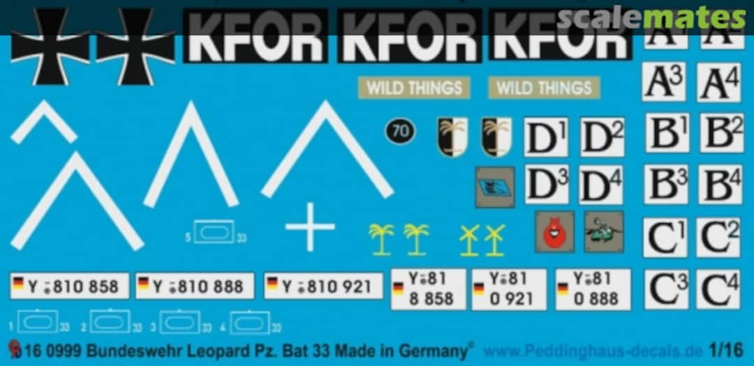 Boxart Bundeswehr Leopard A6 KFOR EP 0999 Peddinghaus-Decals