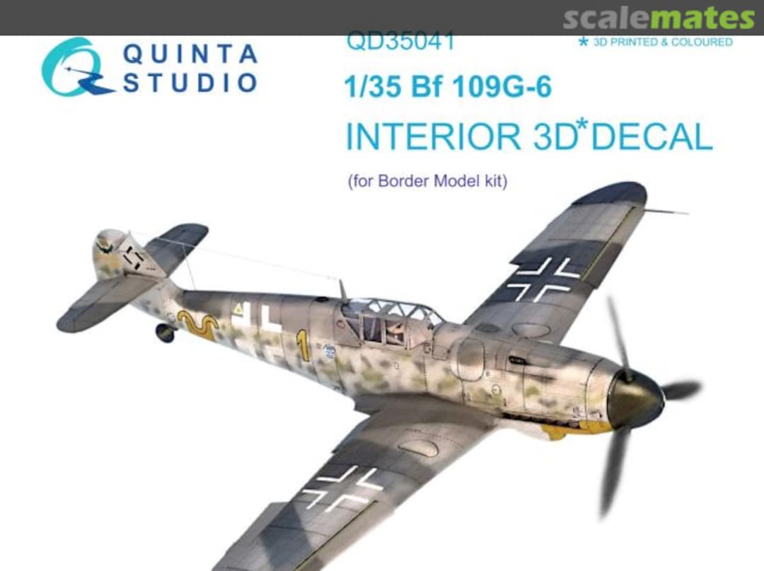 Boxart Bf 109G-6 interior 3D decals QD35041 Quinta Studio