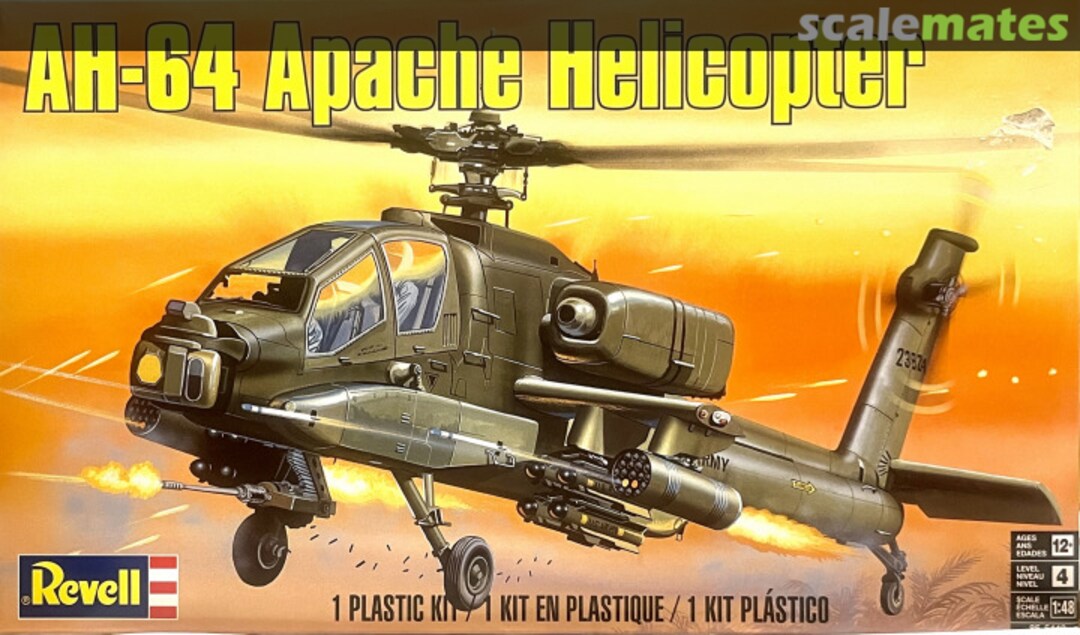 Boxart AH-64 Apache Helicopter 85-5443 Revell